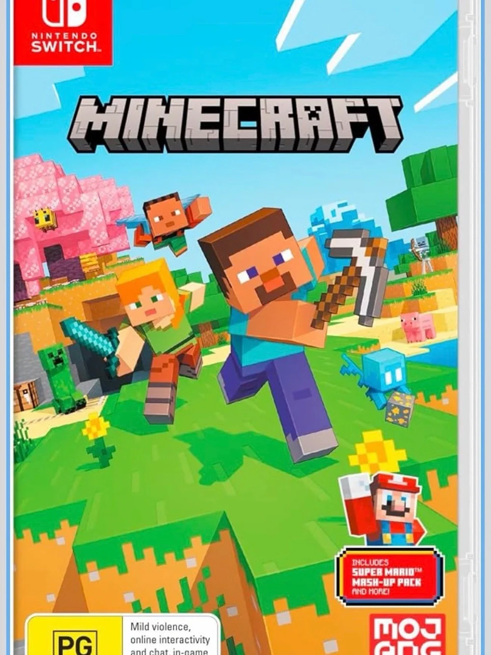 Nintendo Minecraft - Blue and Green Cover Artwork